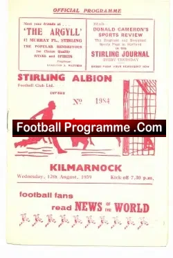 Stirling Albion v Kilmarnock 1959