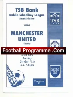 TSB Bank v Manchester United 1994 – Youth Match Dublin Ireland