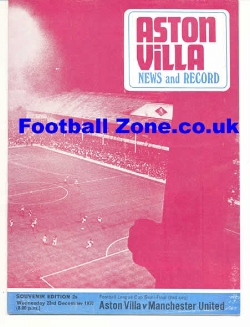 Aston Villa v Manchester United 1970 – League Cup Semi Final
