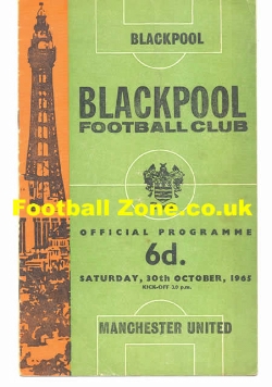 Blackpool v Manchester United 1965