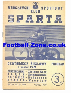 Poland Speedway Programme 1966