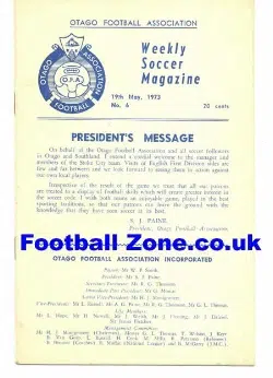 Otago v Stoke City 1973 - New Zealand Tour