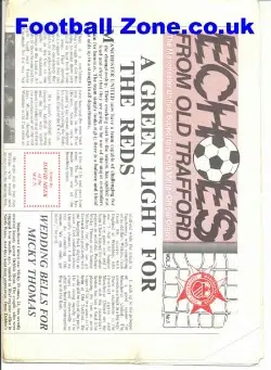 Echos From Old Trafford Manchester United Malta Paper 1979
