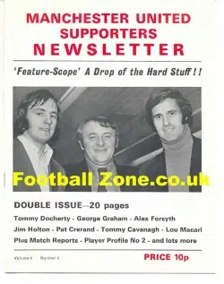 Manchester United Supporters Newsletter 1973 - V4/4