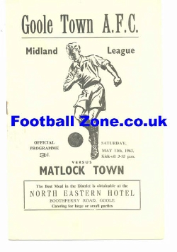 Goole Town v Matlock 1963