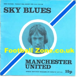 Coventry City v Manchester United 1976