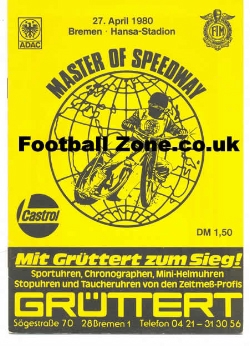 Germany Speedway Programme 1980