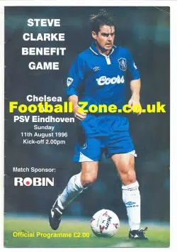 Steve Clarke Testimonial Benefit Match Chelsea 1996