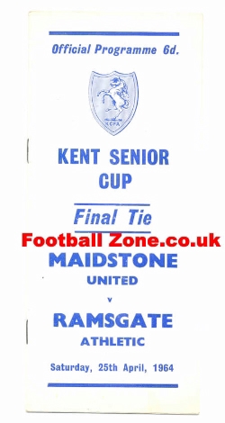 Maidstone United v Ramsgate Athletic 1964 – Senior Cup Final