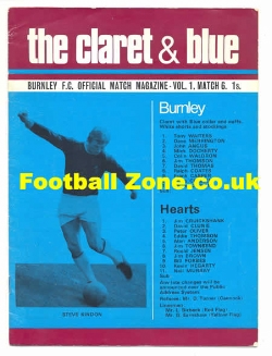 Burnley v Heart of Midlothian Hearts 1971 – Texaco Cup