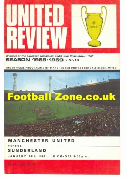 Manchester United v Sunderland 1969