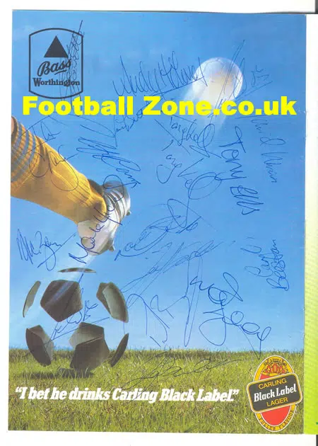 Stoke City v Middlesbrough 1990 – Multi Signed Autographed