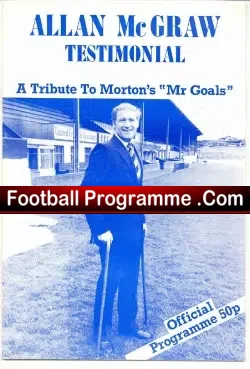 Allan McGraw Testimonial Benefit Match Greenock Morton 1980s