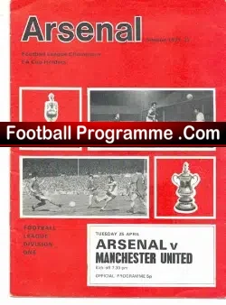 Arsenal v Manchester United 1972