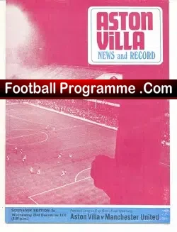 Aston Villa v Manchester United 1970 – League Cup Semi Final
