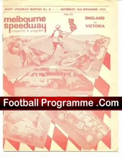 Australia Melbourne Speedway Magazine 1968