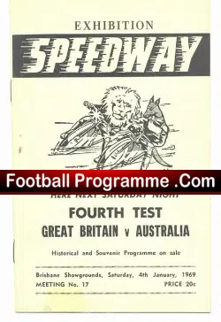 Australia Speedway 1969 Exhibition Brisbane