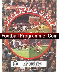 Bristol City v Manchester United 1978