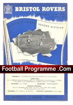 Bristol Rovers v Derby County 1953