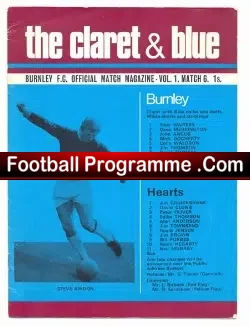 Burnley v Heart of Midlothian Hearts 1971 – Texaco Cup