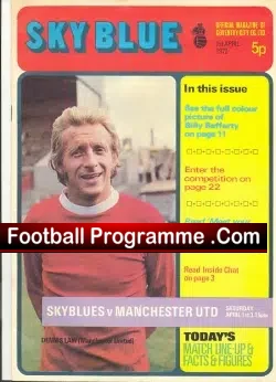 Coventry City v Manchester United 1972