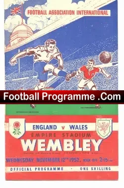 England v Wales 1952 – First Match At Wembley