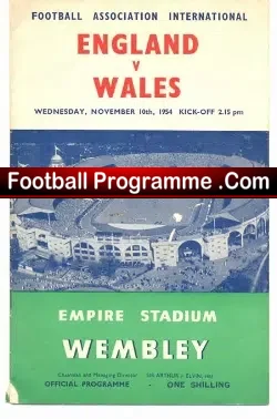 England v Wales 1954 – First Televised International Match
