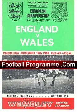 England v Wales 1966 – Wembley London