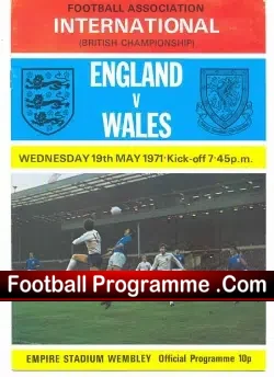 England v Wales 1971