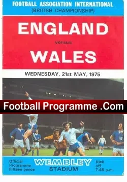 England v Wales 1975