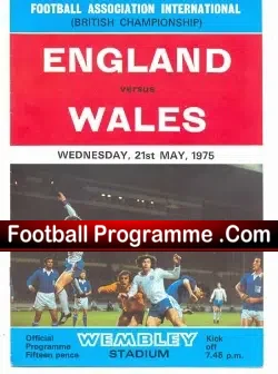 England v Wales 1975