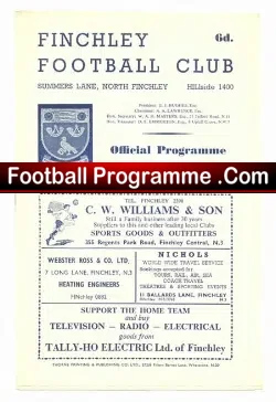 Finchley v Leyton 1963