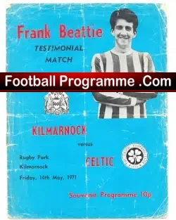 Frank Beatie Testimonial Benefit Match Kilmarnock FC 1971