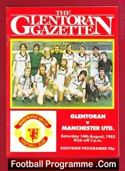 Glentoran v Manchester United 1982 Ireland Friendly George Best