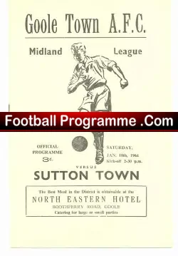 Goole Town v Sutton Town 1964