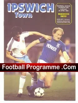 Ipswich Town v Manchester United 1982