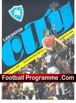 Leicester City v Manchester United 1978