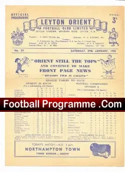 Leyton Orient v Northampton Town 1955