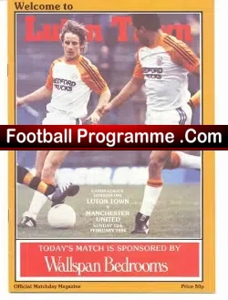 Luton Town v Manchester United 1984