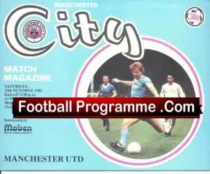 Manchester City v Manchester United 1981 – Robson Number 7
