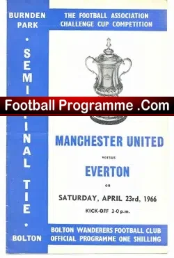 Manchester United v Everton 1966 – FA Cup Semi Final at Bolton