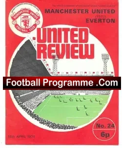 Manchester United v Everton 1974