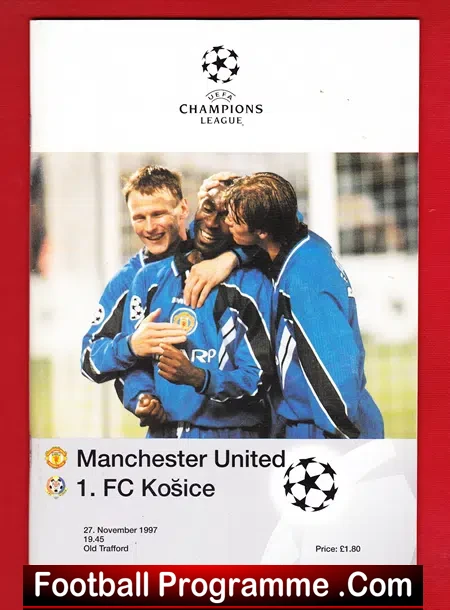 Manchester United v Kosice 1997