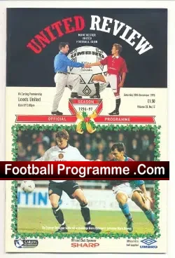 Manchester United v Leeds United 1996