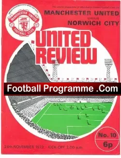 Manchester United v Norwich City 1973