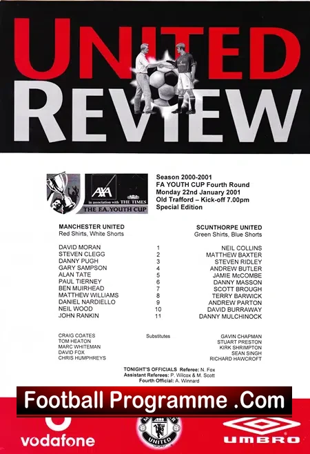 Manchester United v Scunthorpe United 200 – Youth Cup