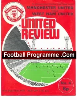 Manchester United v West Ham United 1973 – George Buchan Debut