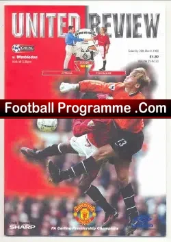 Manchester United v Wimbledon 1998