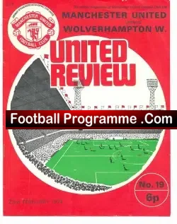 Manchester United v Wolves 1974