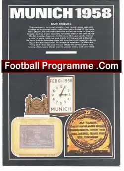 Munich Disaster 1958 – 25 Years Special Tribute Booklet